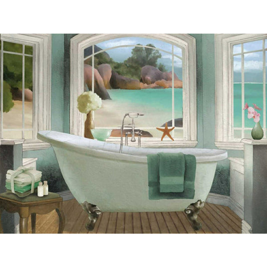 Tub 40*30CM(Canvas) Full Round Drill Diamond Painting