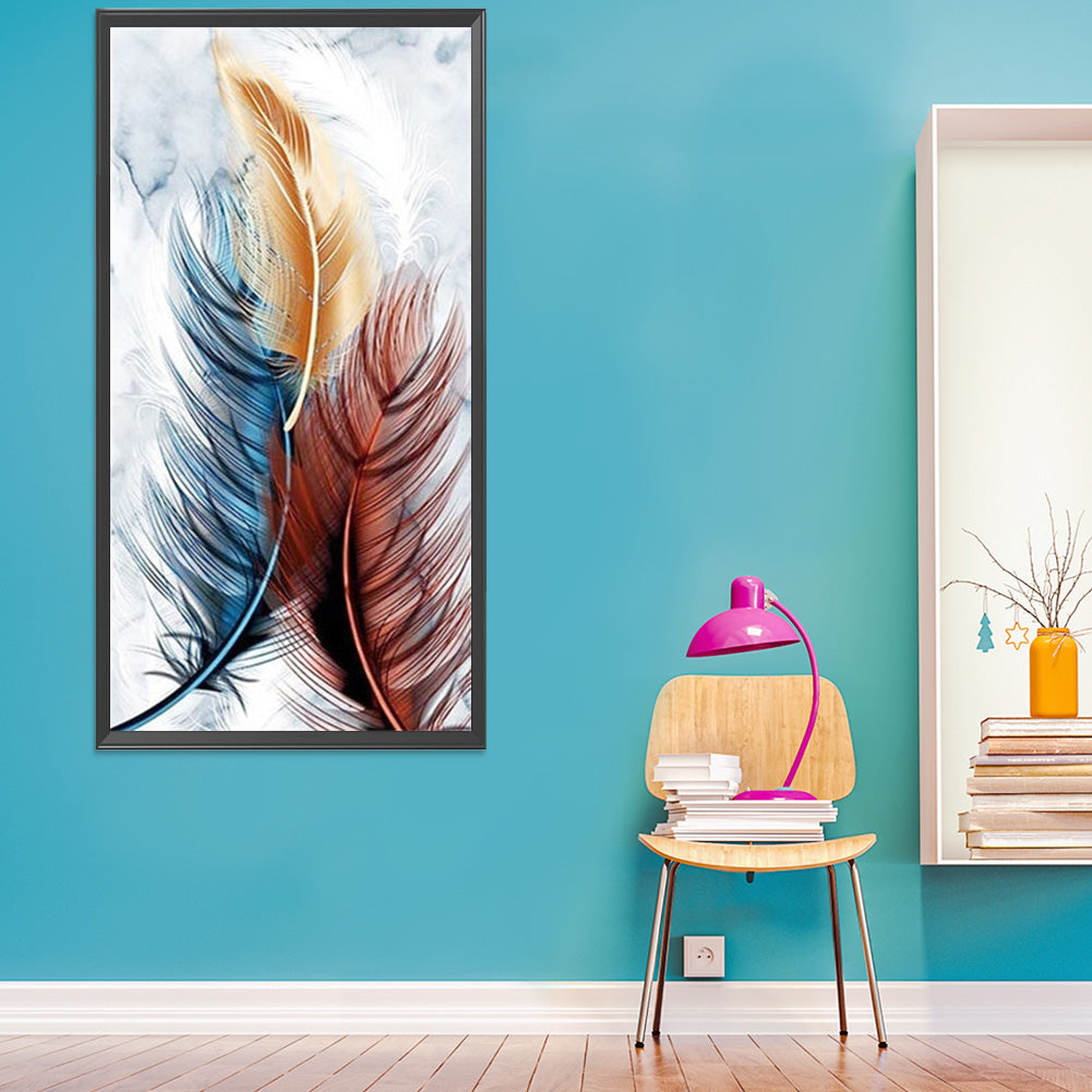 Feather 40*80CM(Canvas) Full Round Drill Diamond Painting