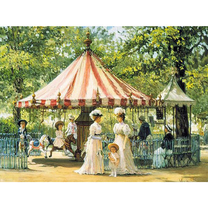 Dame Playground 50*40CM(Canvas) Full Round Drill Diamond Painting