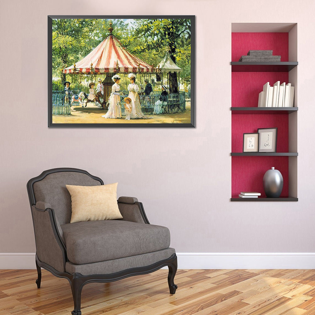 Dame Playground 50*40CM(Canvas) Full Round Drill Diamond Painting