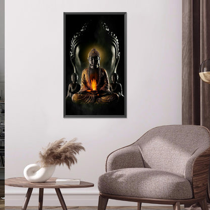 Buddha'S Light Shines - Full Round Drill Diamond Painting 40*70CM