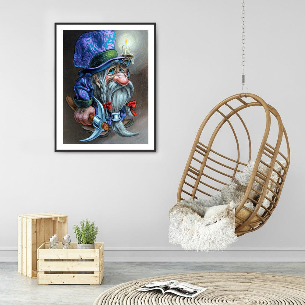Candle Sickle Hand - Full Round Drill Diamond Painting 30*40CM