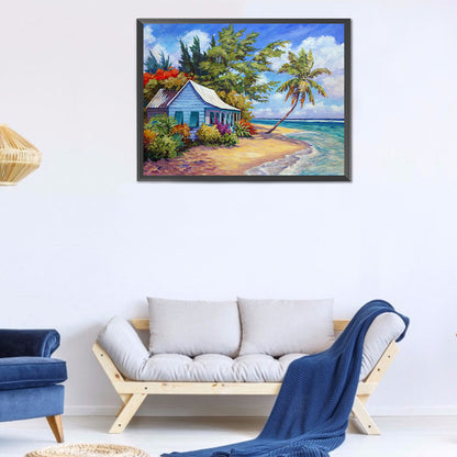 Seaside Village - Full Round Drill Diamond Painting 40*30CM