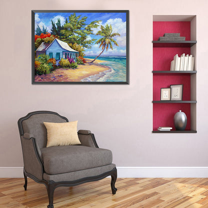 Seaside Village - Full Round Drill Diamond Painting 40*30CM