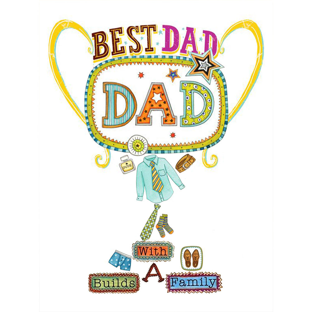 Father'S Day - Full Round Drill Diamond Painting 30*40CM
