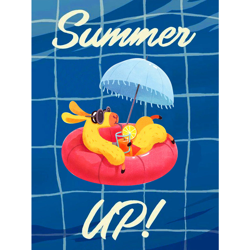 Refreshing Summer - Full Round Drill Diamond Painting 30*40CM