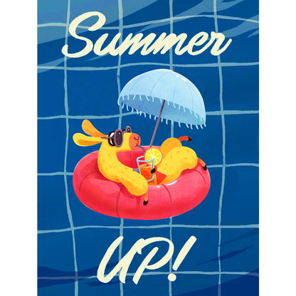 Refreshing Summer - Full Round Drill Diamond Painting 30*40CM