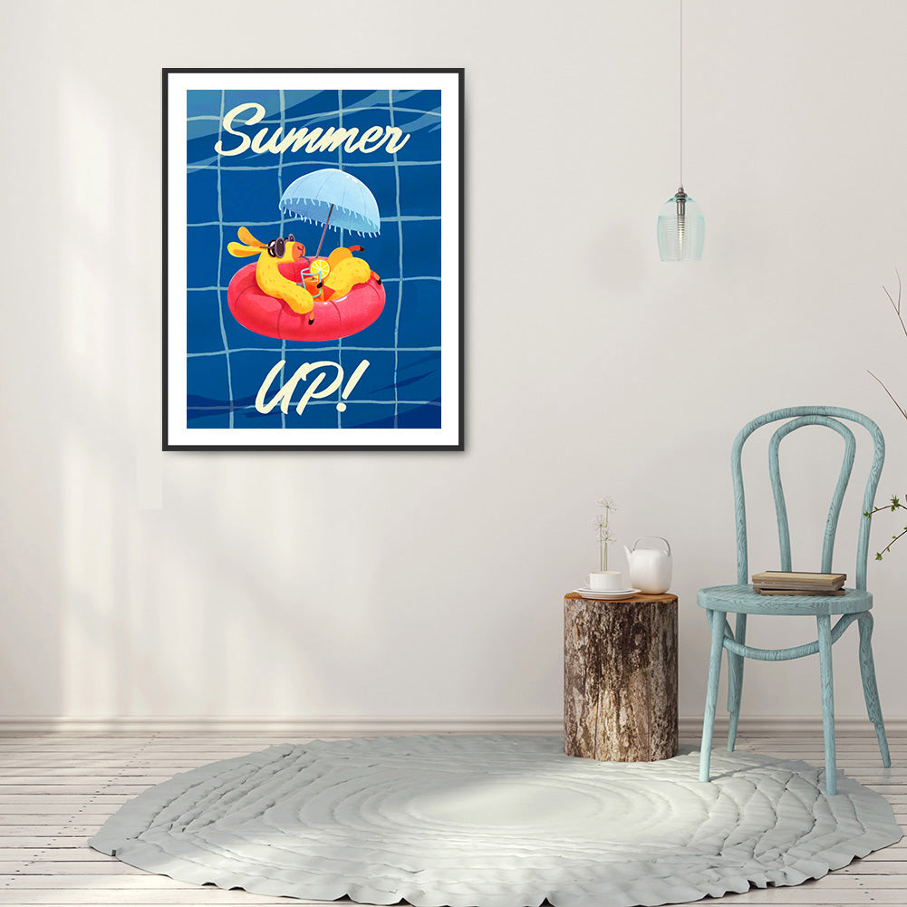 Refreshing Summer - Full Round Drill Diamond Painting 30*40CM