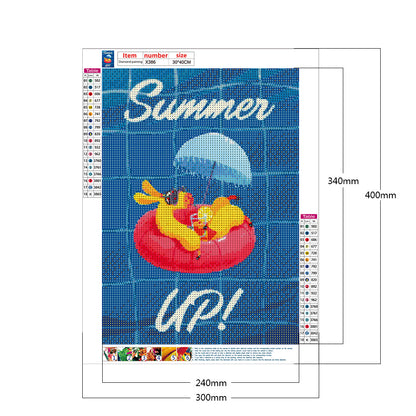 Refreshing Summer - Full Round Drill Diamond Painting 30*40CM