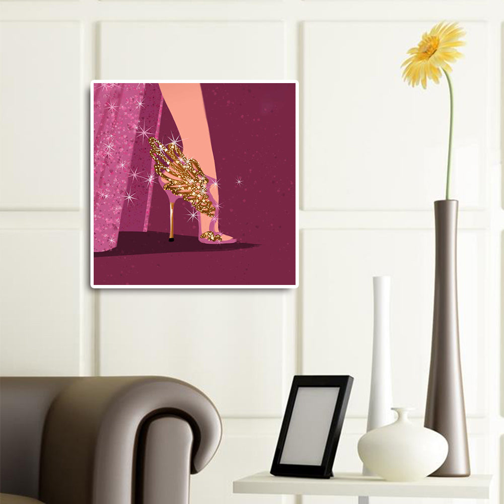Princess High Heels - Full Round Drill Diamond Painting 30*30CM