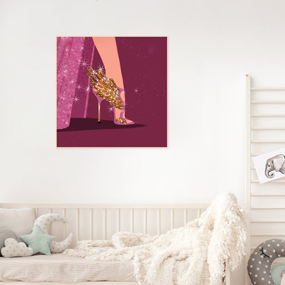 Princess High Heels - Full Round Drill Diamond Painting 30*30CM