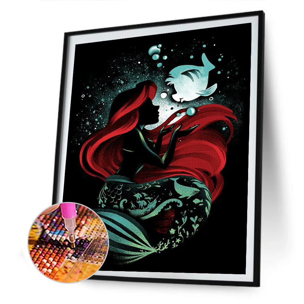 Princess Silhouette - Full Round Drill Diamond Painting 40*50CM