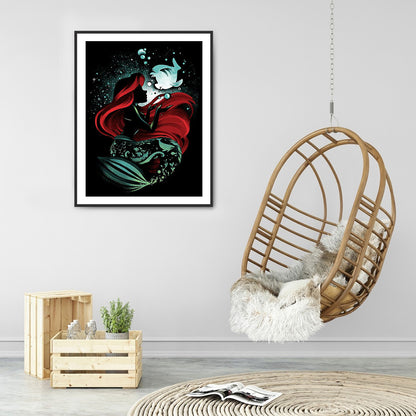 Princess Silhouette - Full Round Drill Diamond Painting 40*50CM