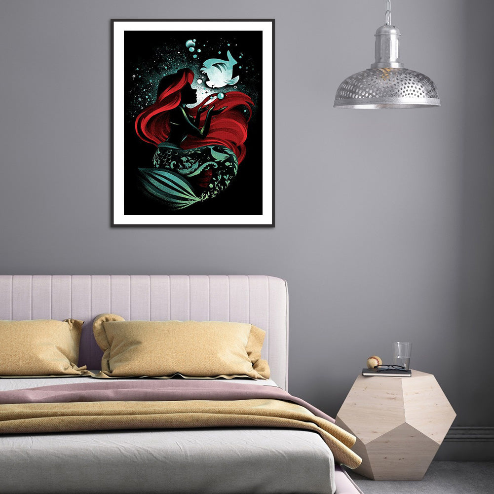 Princess Silhouette - Full Round Drill Diamond Painting 40*50CM