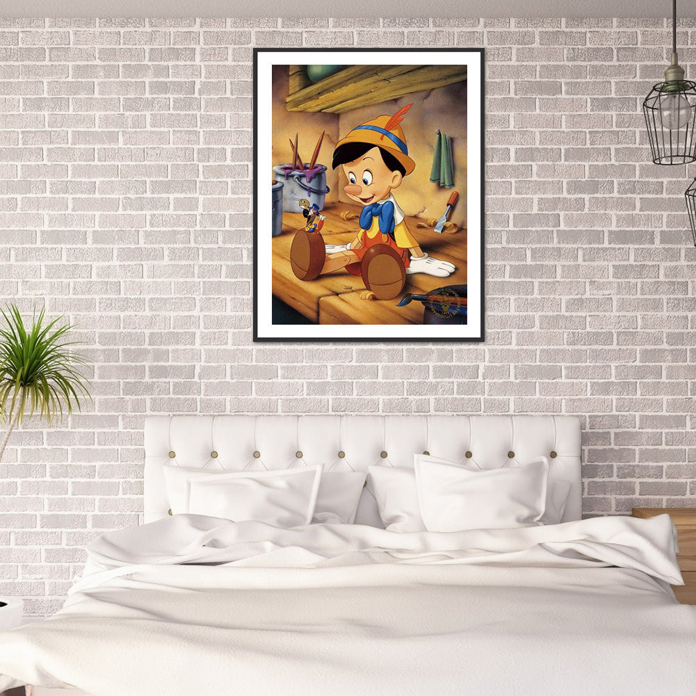Pinocchio - Full Round Drill Diamond Painting 30*40CM