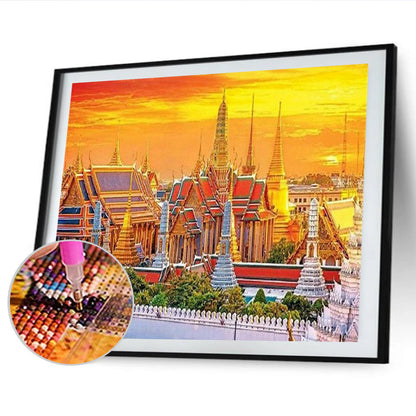 Thai Temple - Full Round Drill Diamond Painting 50*40CM