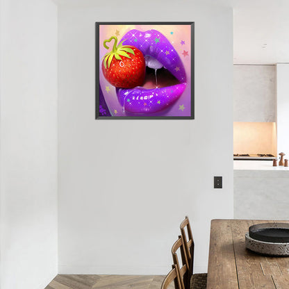 Lip Art - Full Round Drill Diamond Painting 30*30CM
