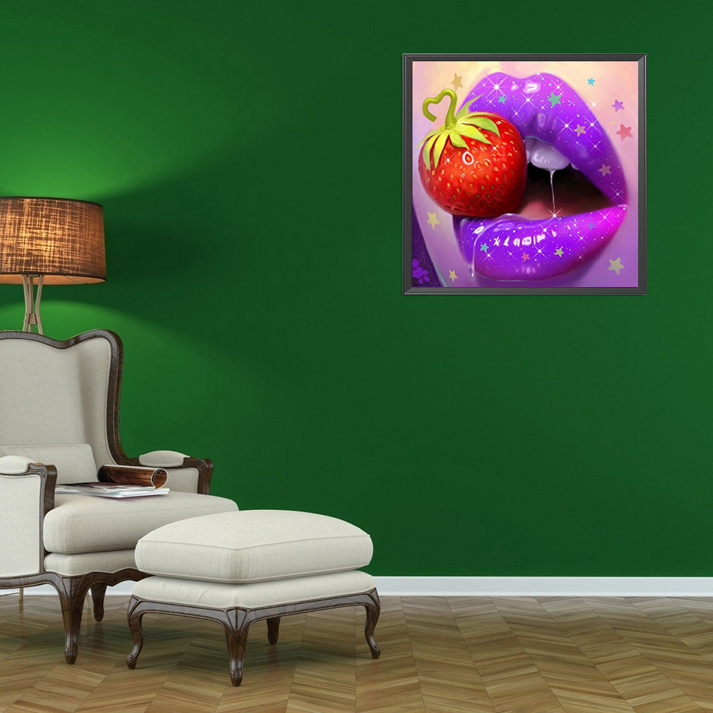 Lip Art - Full Round Drill Diamond Painting 30*30CM