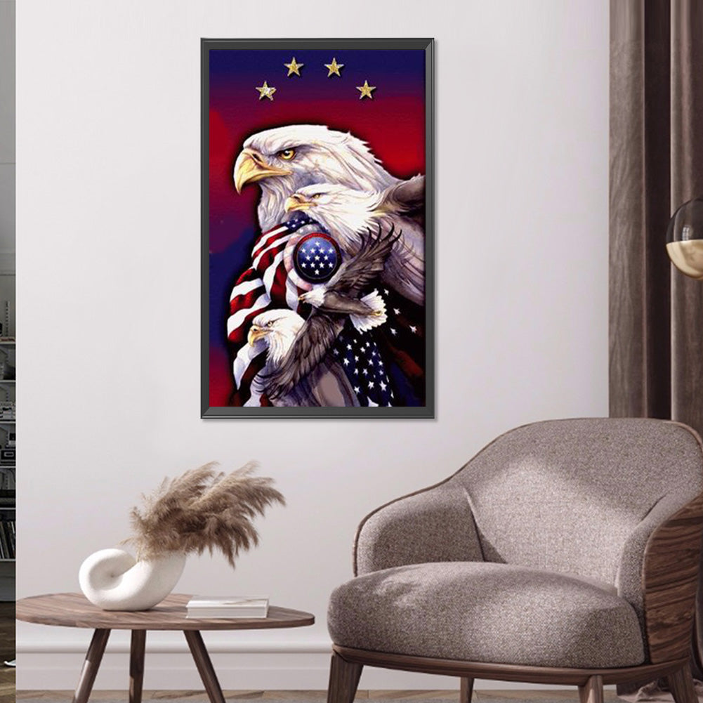 Eagle - Full Round Drill Diamond Painting 40*60CM