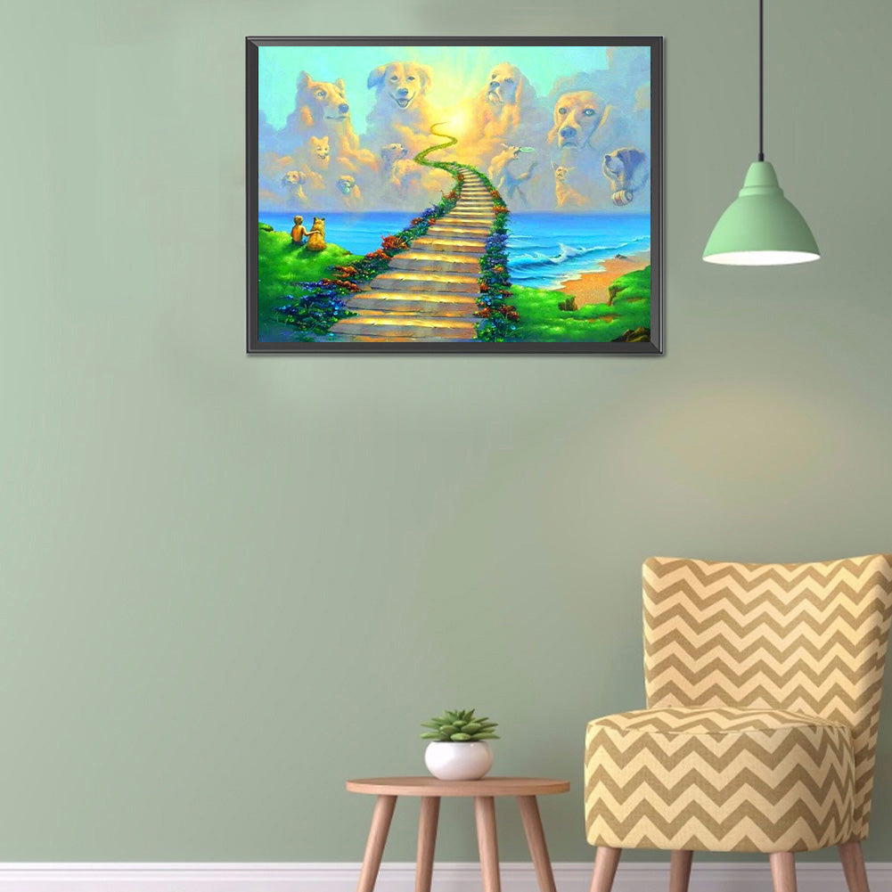 Landscape - Full Round Drill Diamond Painting 40*30CM