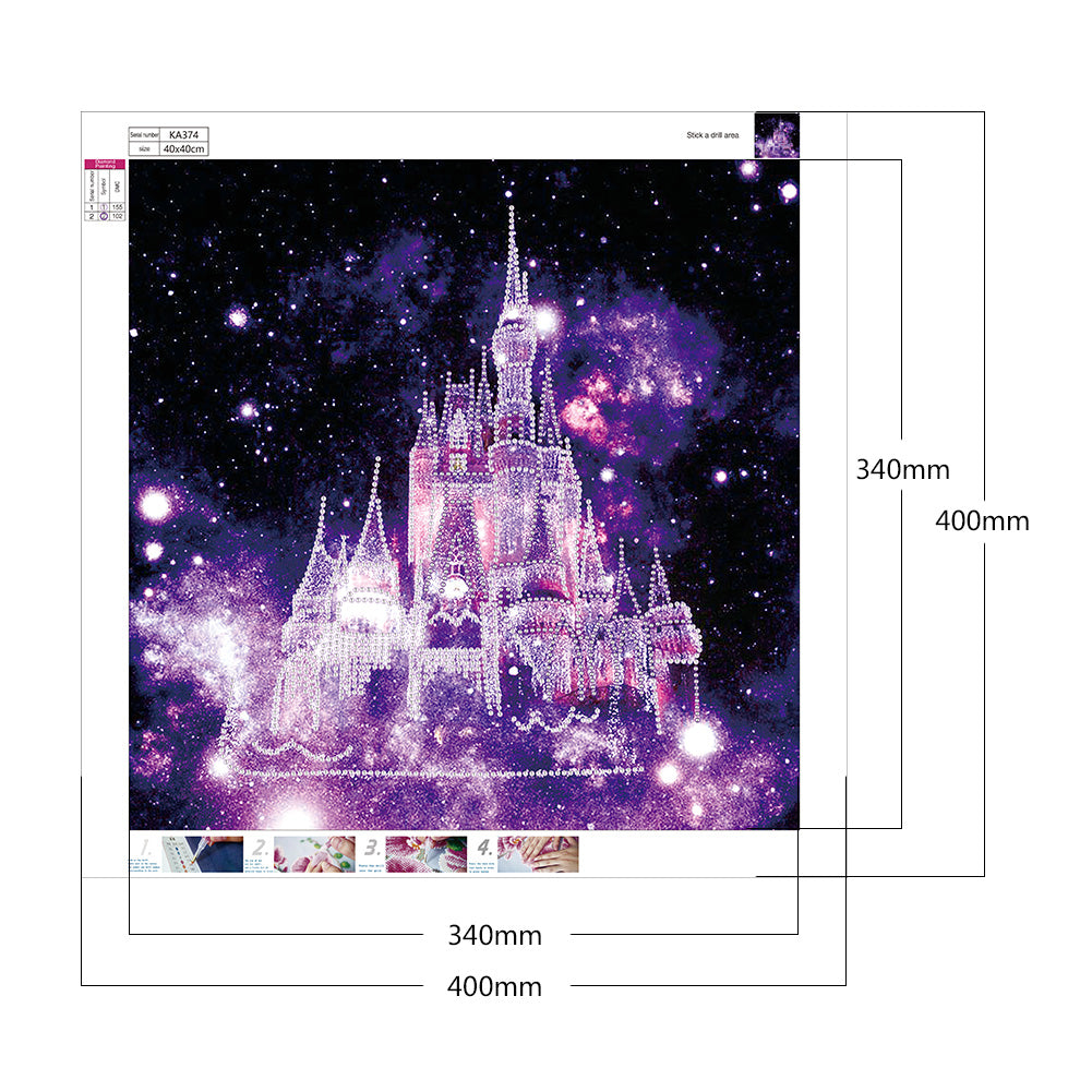 Castle - Crystal Drill Diamond Paiting 40*40CM