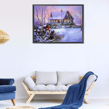 Houses - Full Round Drill Diamond Painting 40*30CM