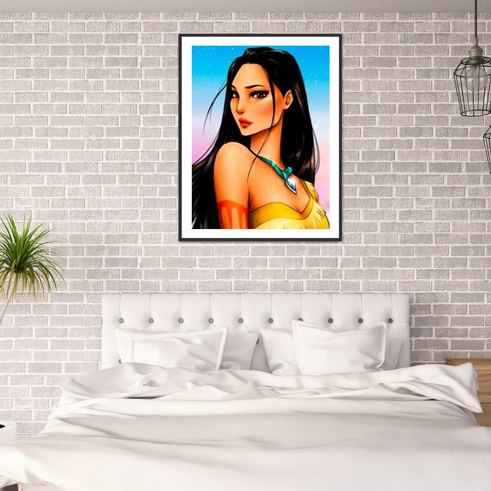 Disney Princess 30*40CM(Canvas) Full Round Drill Diamond Painting