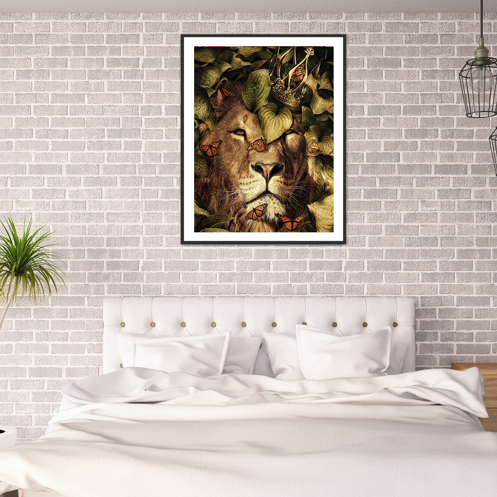 Lion - Full Round Drill Diamond Painting 30*40CM