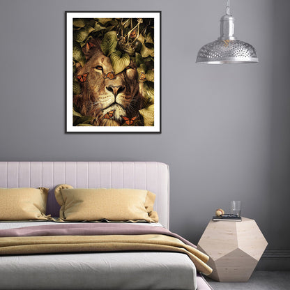 Lion - Full Round Drill Diamond Painting 30*40CM