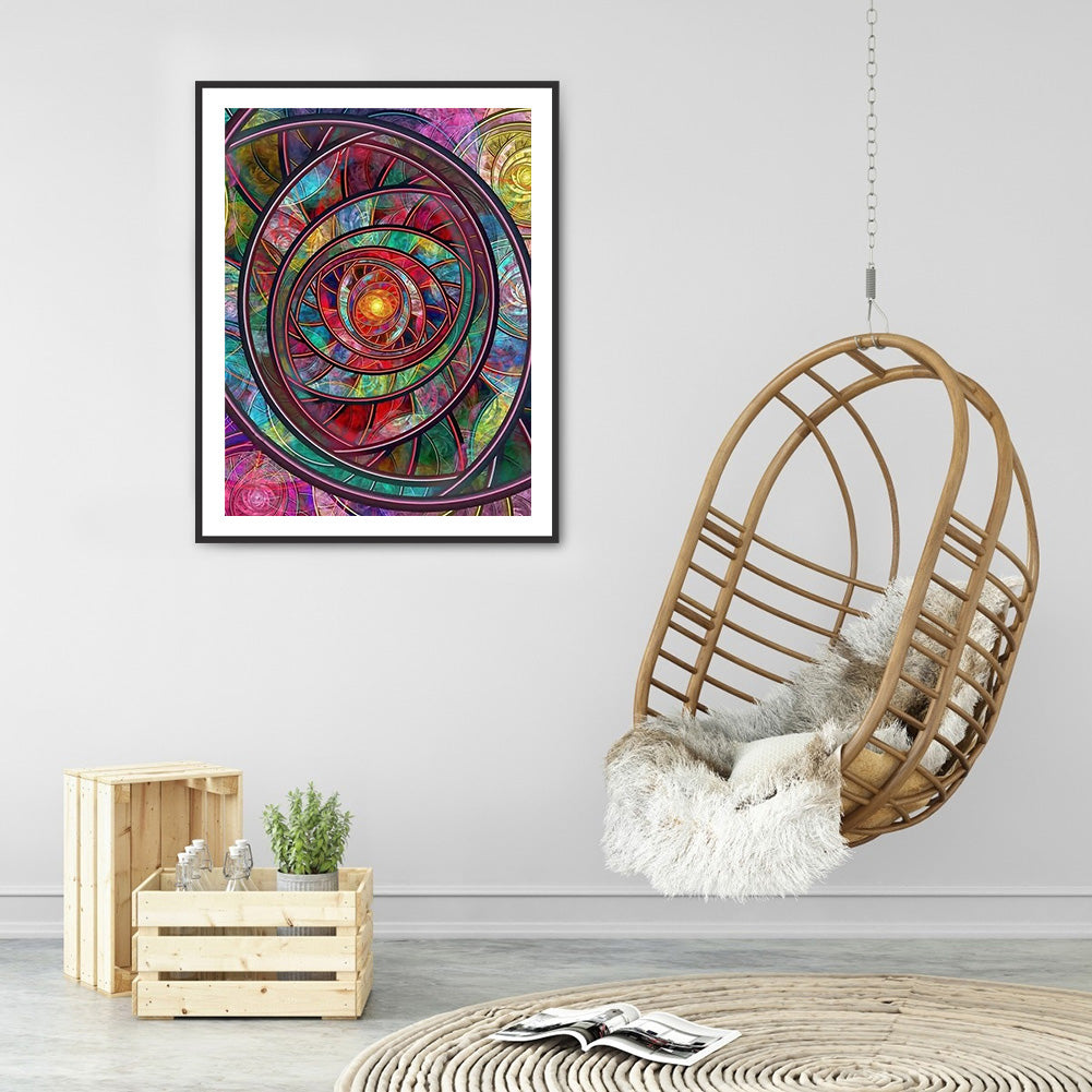 Symmetrical Pattern - Full Square Drill Diamond Painting 50*60CM