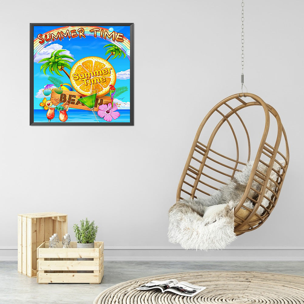 Refreshing Summer - Full Round Drill Diamond Painting 40*40CM