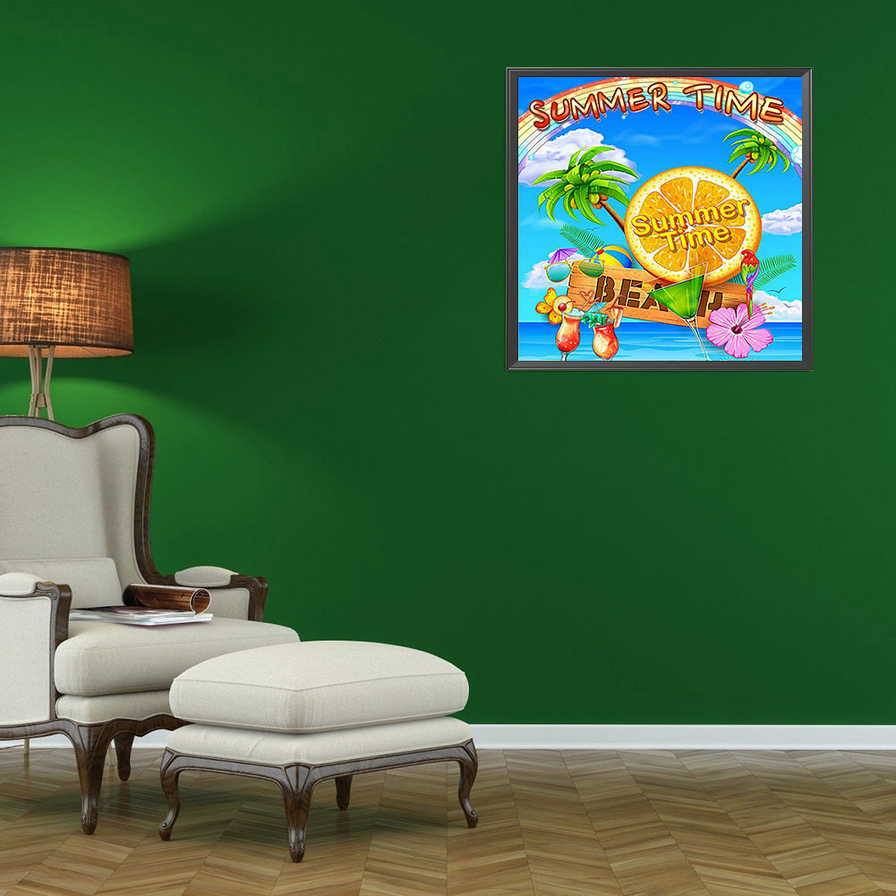 Refreshing Summer - Full Round Drill Diamond Painting 40*40CM