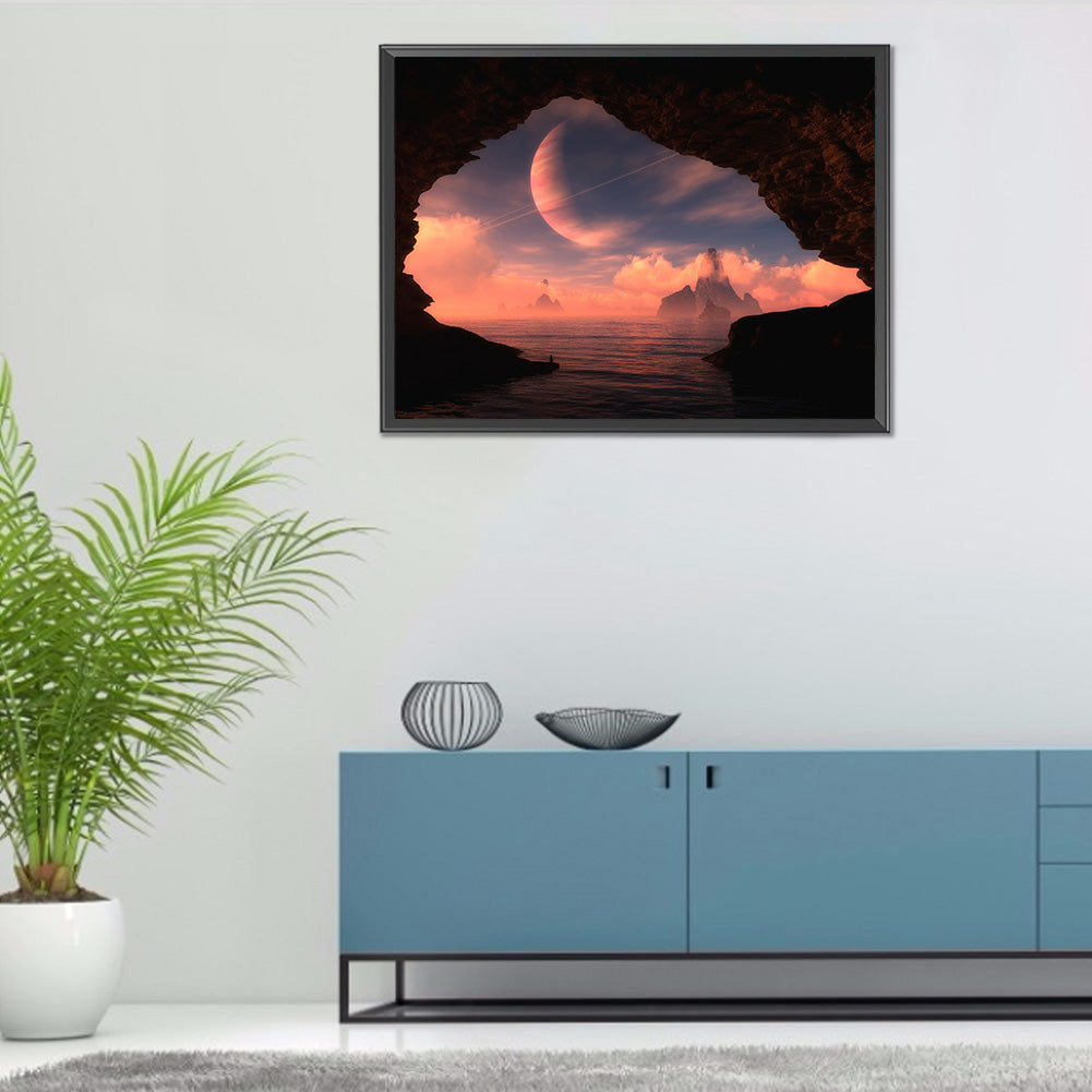 Natural Scenery - Full Round Drill Diamond Painting 40*30CM
