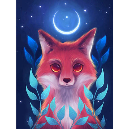 Moon Animal - Full Round Drill Diamond Painting 30*40CM