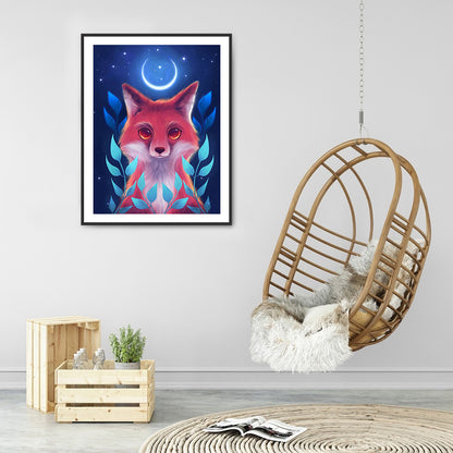 Moon Animal - Full Round Drill Diamond Painting 30*40CM