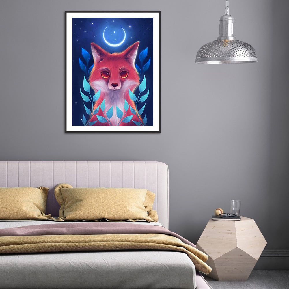 Moon Animal - Full Round Drill Diamond Painting 30*40CM