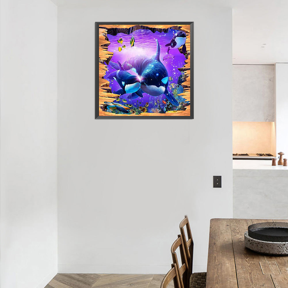 Underwater Animal World - Full Round Drill Diamond Painting 30*30CM