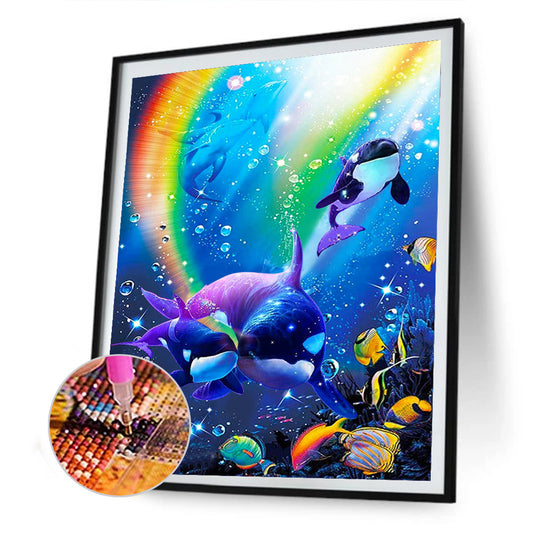 Underwater Animal World - Full Round Drill Diamond Painting 30*40CM