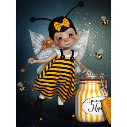 Bee Doll - Full Round Drill Diamond Painting 30*40CM