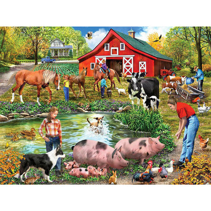 Country Farm - Full Round Drill Diamond Painting 40*30CM
