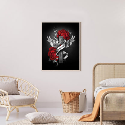 Cross - Full Round Drill Diamond Painting 30*40CM