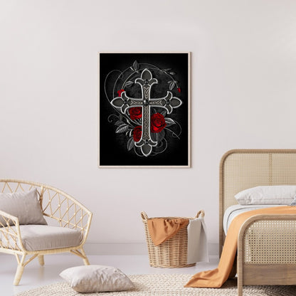 Cross - Full Round Drill Diamond Painting 30*40CM