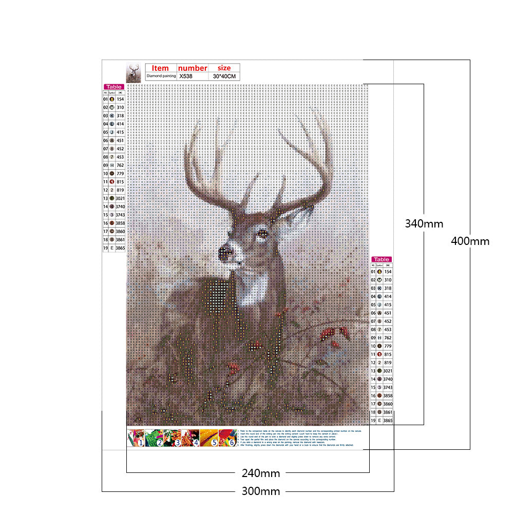 Antelope - Full Round Drill Diamond Painting 30*40CM