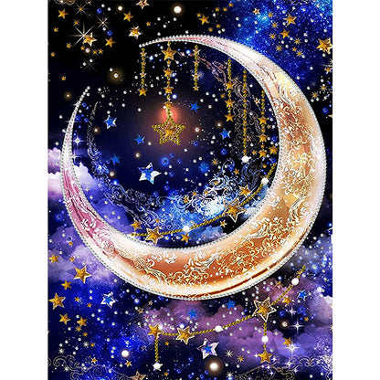 Star Moon - Special Shaped Drill Diamond Paiting 30*40CM