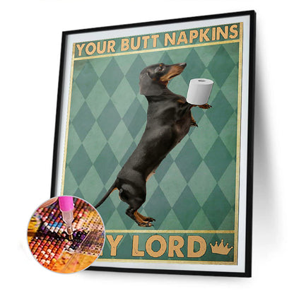 Dog - Full Round Drill Diamond Painting 30*40CM