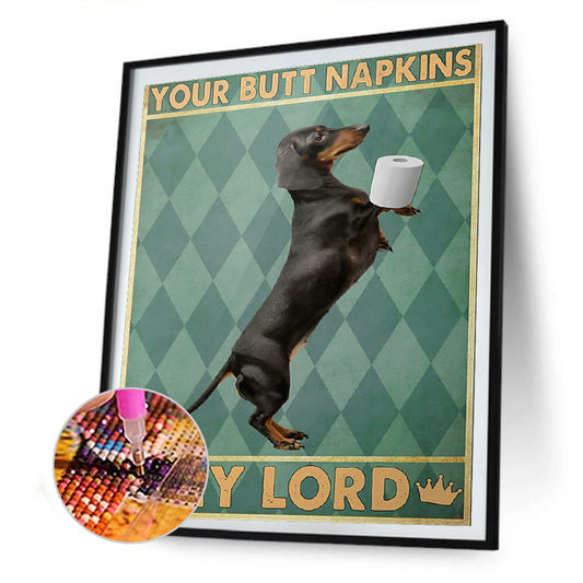 Dog - Full Round Drill Diamond Painting 30*40CM