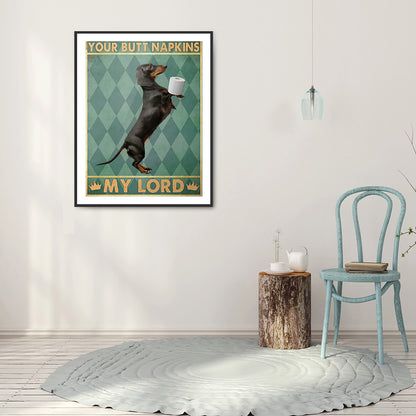 Dog - Full Round Drill Diamond Painting 30*40CM