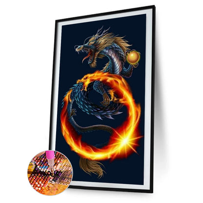 Dragon - Full Round Drill Diamond Painting 40*70CM