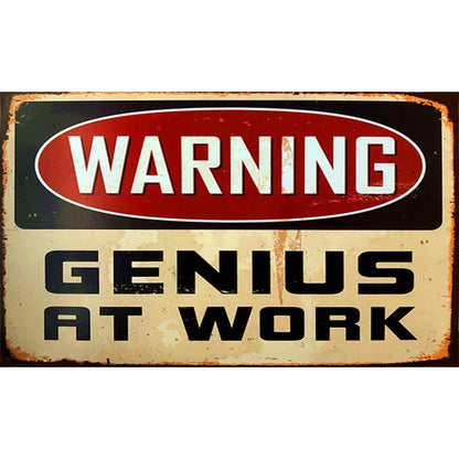 Warning Sign - Full Round Drill Diamond Painting 50*30cm
