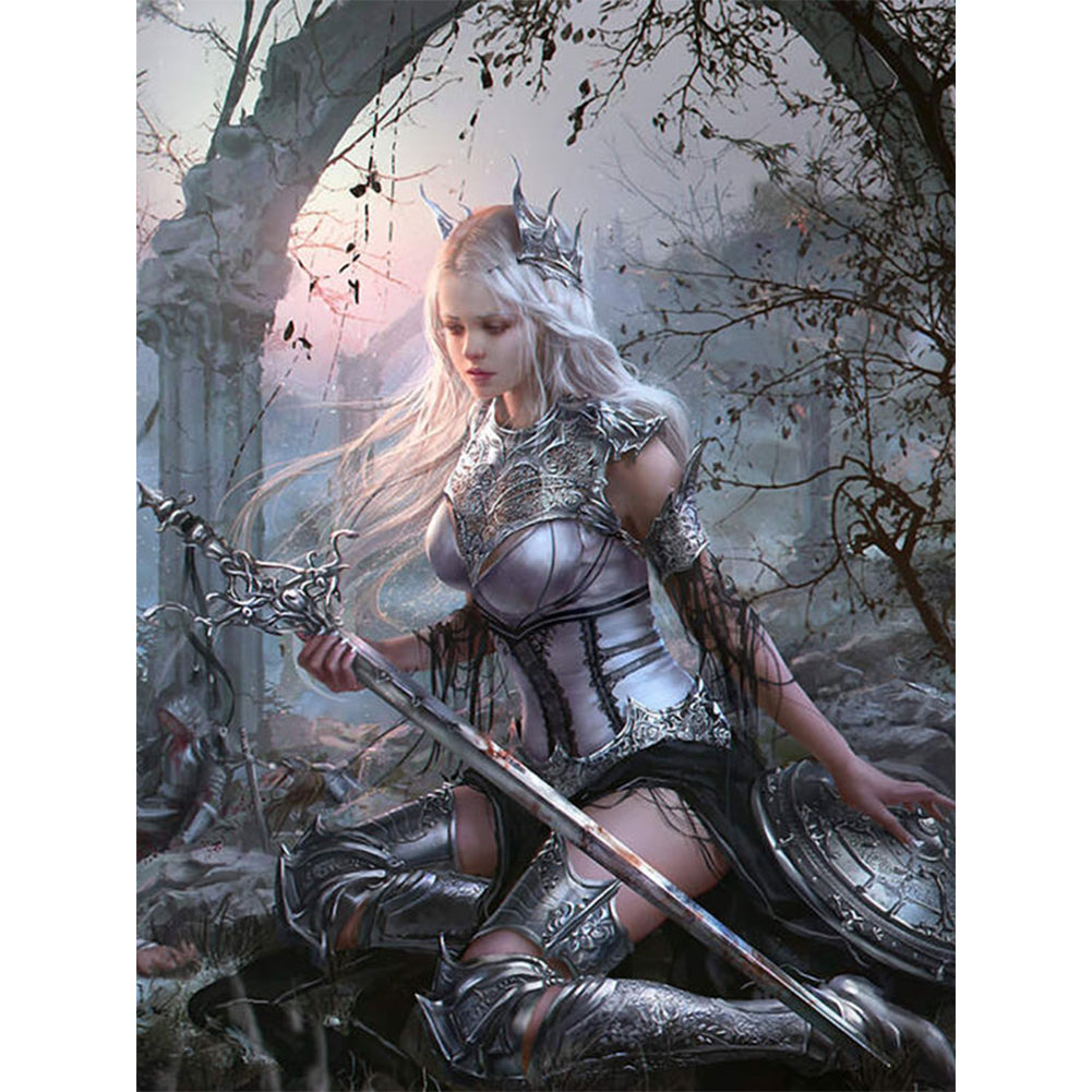 Beauty Elf - Full Round Drill Diamond Painting 30*40CM